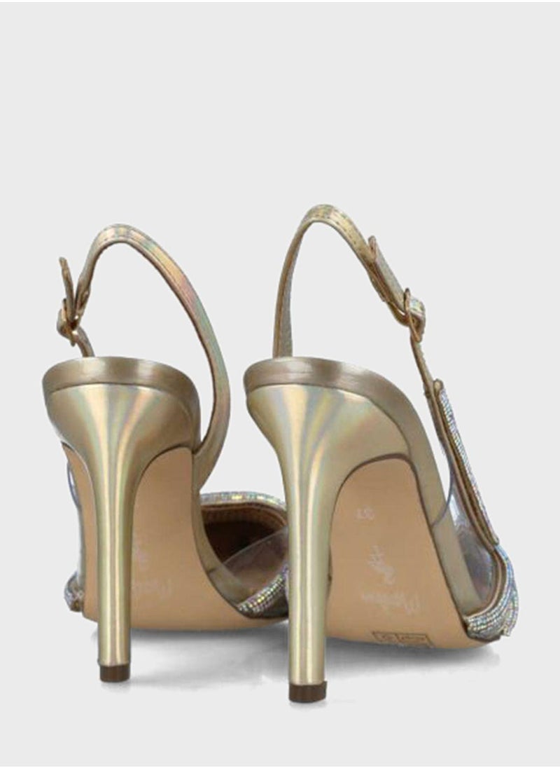MENBUR - Pointed Toe Ankle Strap Pumps - Image 1