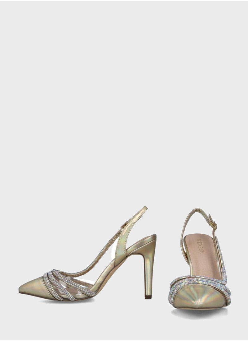 MENBUR - Pointed Toe Ankle Strap Pumps - Image 1