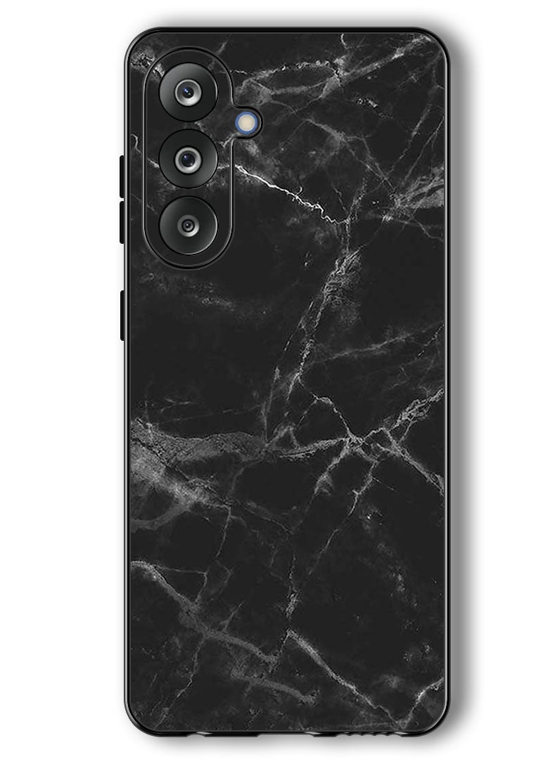 Theodor Case Compatible with Samsung Galaxy F36/ M36 6.7 Inch Protection Shockproof Bumper Cover Black Marble - Image 1