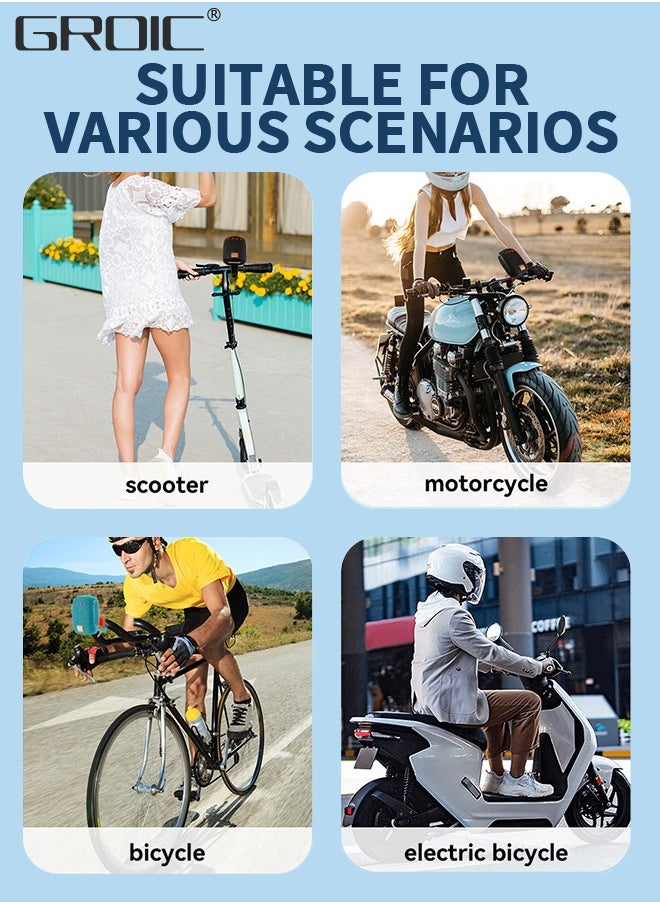 GROIC - Portable Bluetooth Speaker,Waterproof Wireless Portable Outdoor Speaker,TWS Dual Pairing Wearable Speaker 5.0,,Bluetooth Speaker for Bicycle Scooter Riding Sports - Image 1