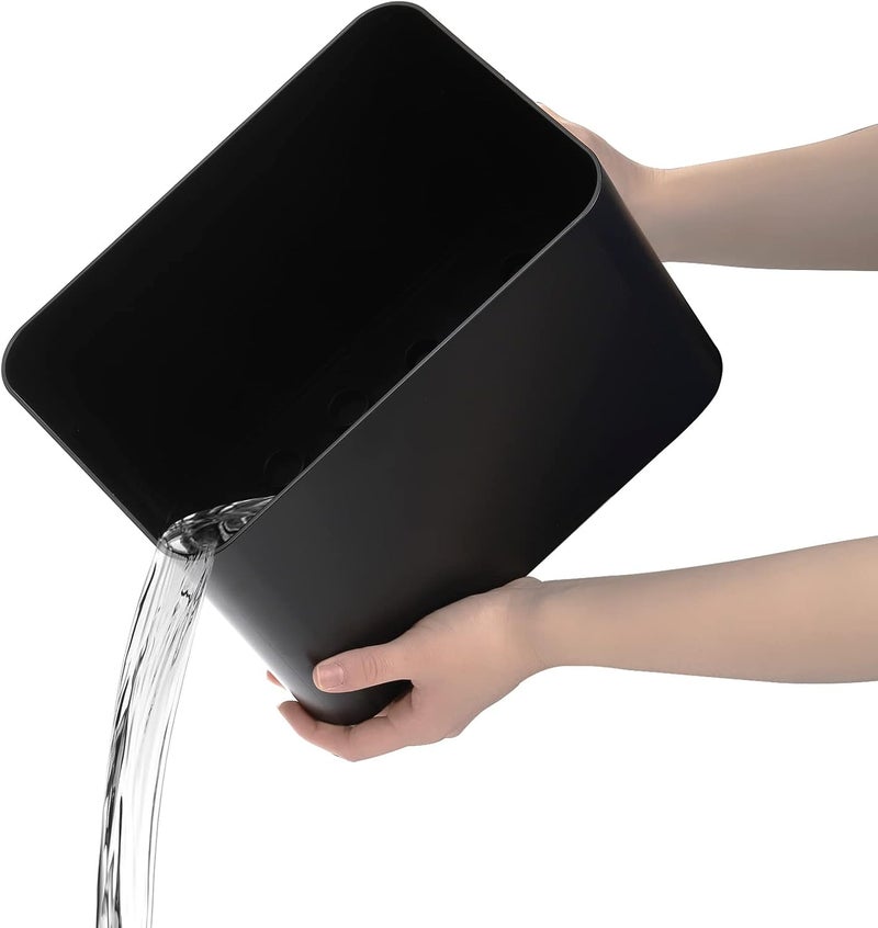 Elsjoy Black Umbrella Stand, Entryway Umbrella Organizer, Compact and Efficient with Removable Drip Tray, Holds 10 Umbrellas - Image 5