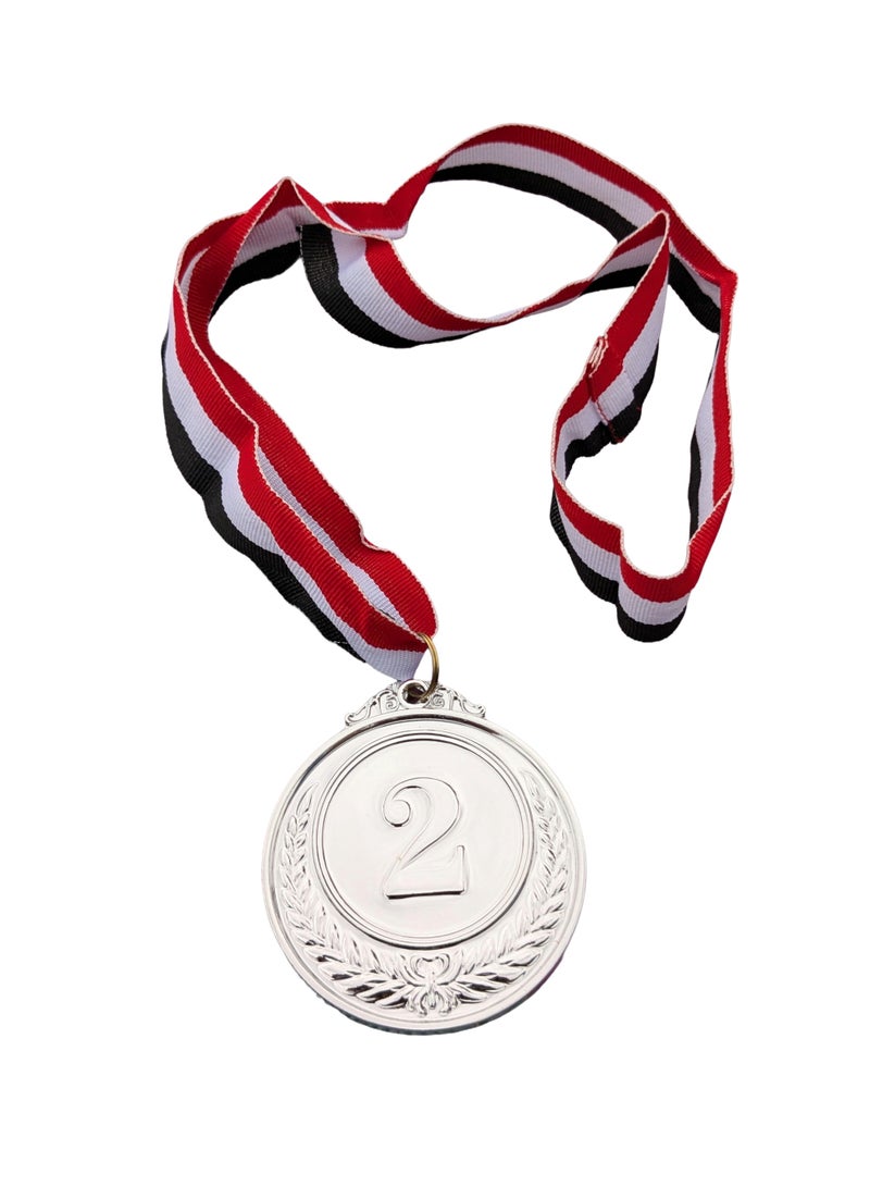 ميدالية رياضية معدنية - لمختلف الرياضيات ولتعزيز الأداء الرياضي حجم كبير 7 سم مع شريط - Image 5