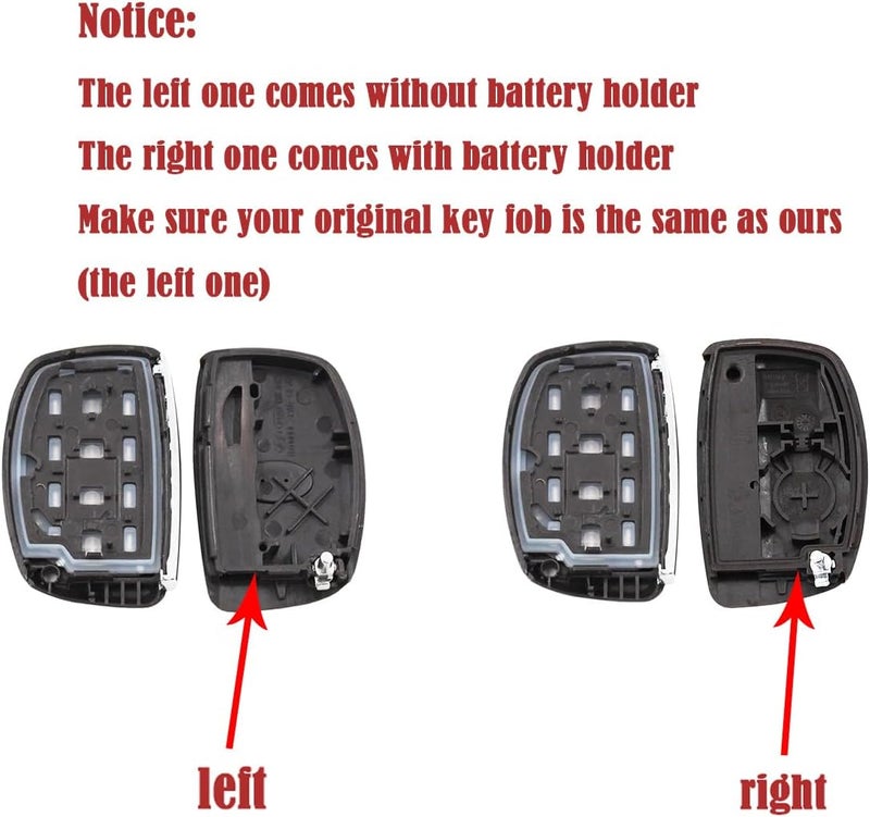 AYGUCEKE Replacement Key Fob Cover for Hyundai - Image 2