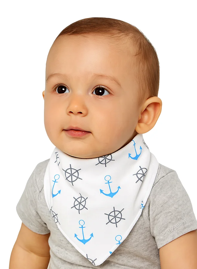 LITTLE SURPRISE BOX Little Surprise Box, 3PCS Set of Whale print premium adjustable snap button closure Bibs