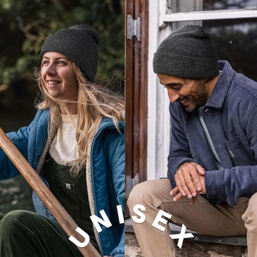 NORTHWIND Cuffed Knitted Unisex Acrylic Winter Cap for Man & Women Beanie Cap for Men & Women Monkey Cap Woolen Cap for Men & Woman (in, Alpha, Free Size, Off White) - Image 3
