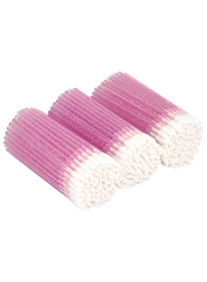 tifanso 300 Pcs Lip Brush Disposable Makeup Applicators Lip Gloss Brush Lipstick Applicator Wands Multicolor Makeup Tool Kits Beauty Lipstick Cosmetic (Crystal Pink) - Image 1