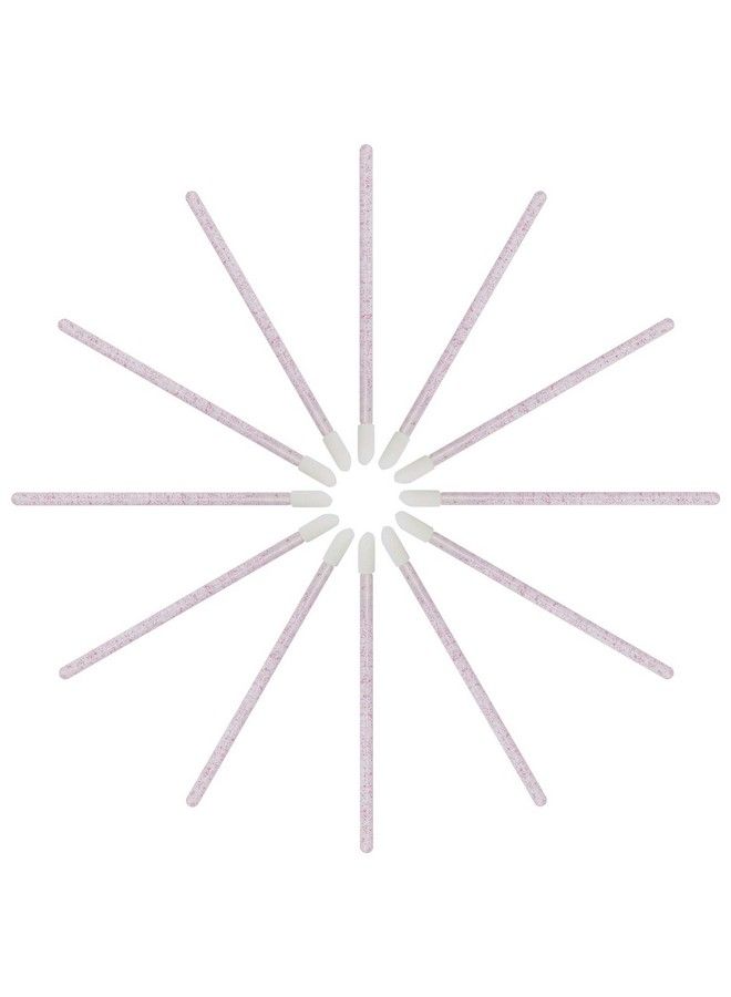tifanso 300 Pcs Lip Brush Disposable Makeup Applicators Lip Gloss Brush Lipstick Applicator Wands Multicolor Makeup Tool Kits Beauty Lipstick Cosmetic (Crystal Pink) - Image 3