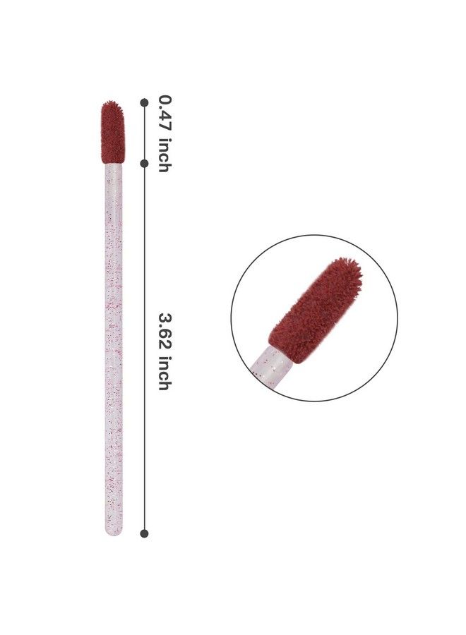 tifanso 300 Pcs Lip Brush Disposable Makeup Applicators Lip Gloss Brush Lipstick Applicator Wands Multicolor Makeup Tool Kits Beauty Lipstick Cosmetic (Crystal Pink) - Image 4