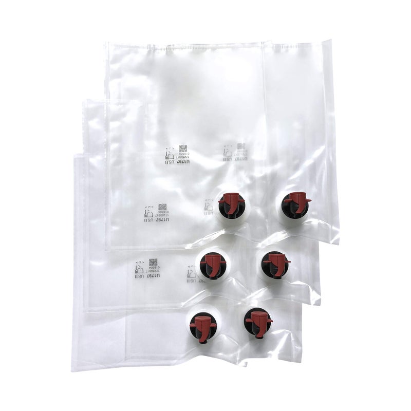 ASTROPAQ 6-Pack Wine Purse Refill Bags - 3 Liter BIB Bags for Du-Vino, Menu Baggy, Tippling Covert, Juggage, & AstroChill Wine/Drink Cooler Storage Bags from AstrapouchÂ® - Image 1