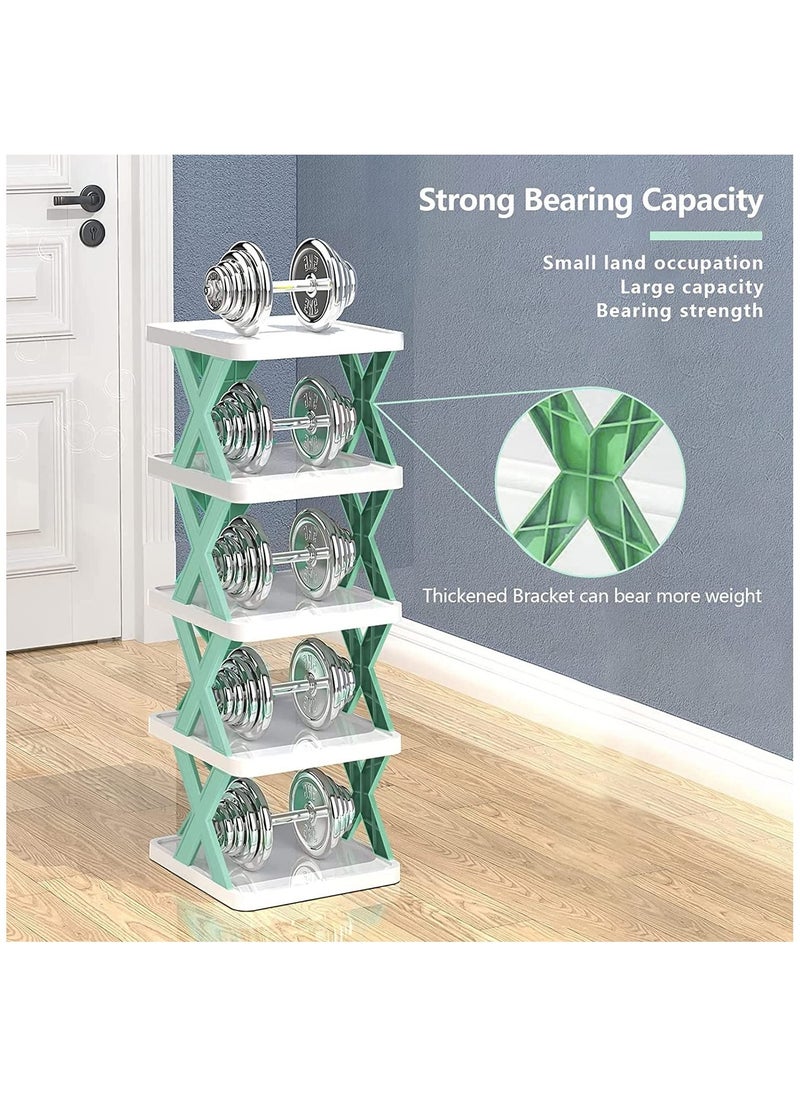 6 Tiers Shoe Rack, Space Saving Shoe Shelf Organizer, Stackable Vertical Shoe Tower For Entryway Closet Hallway (Blue) 6 Pairs Of Shoe 81X24X25 Cm - pzsku/Z429AE79DAD20EEFF97F1Z/45/_/1686131714/463147e4-a228-4b29-9413-c554963bfde2