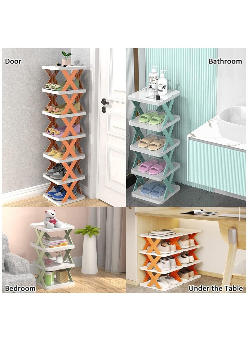 6 Tiers Shoe Rack, Space Saving Shoe Shelf Organizer, Stackable Vertical Shoe Tower For Entryway Closet Hallway (Blue) 6 Pairs Of Shoe 81X24X25 Cm - pzsku/Z429AE79DAD20EEFF97F1Z/45/_/1686131714/62ba1be7-4502-46ed-9324-543f5c49b0b5