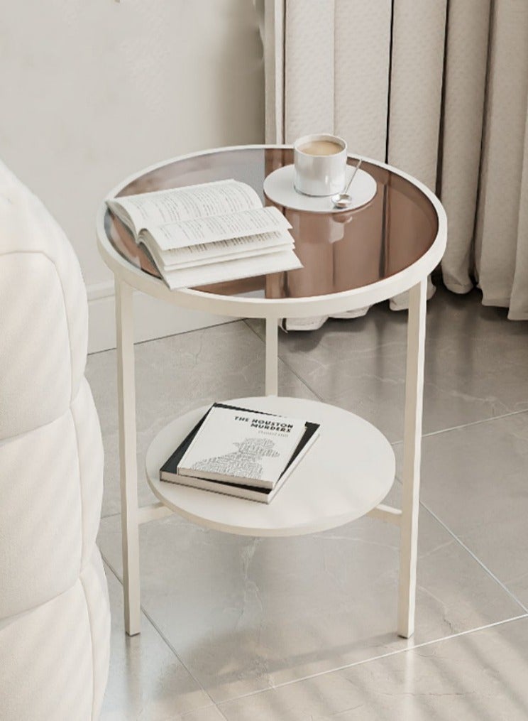 شو وو الشمال نمط الحد الأدنى الحديثة جولة صغيرة الزجاج جولة الجانب طاولة القهوة نهاية الجدول للمنزل غرفة المعيشة غرفة نوم غرفة الدراسة مكتب - Image 1