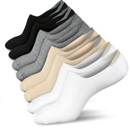 wernies Women No Show Socks Low Short No Show Socks for Flats Non Slip Boat Line - Image 1
