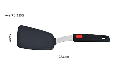 P-Plus International Pancake Spatula Silicone Turner for Nonstick Cookware. Flexible Extra Wide Spatula for Pancake, Egg and Omelette. Large Pancake Flipper. Heat Resistant for Kitchen ((P) Pack of 1) - Image 3