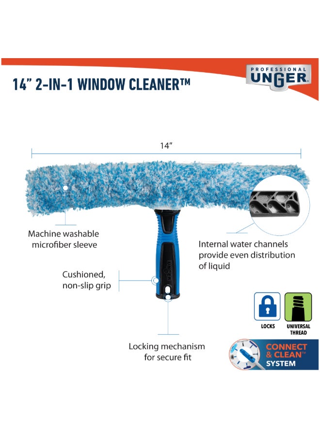 أنجر طقم أدوات احترافية لتنظيف النوافذ لا تترك علامات أزرق وفضي 4 x 38 x 116.33 سم 988900 - Image 5