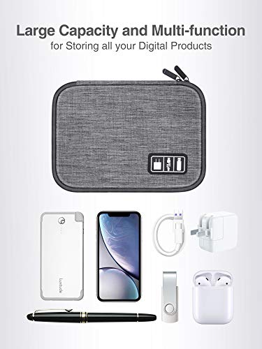 Luxtude Cord Organizer Bag, Travel Cable Organizer Bag, Electronic Organizer Travel Case for Chargers and Cords, Tech Bag & Charger Case, Flying Essentials for Electronics Items/USB,etc - Image 4