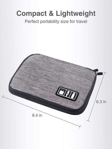 Luxtude Cord Organizer Bag, Travel Cable Organizer Bag, Electronic Organizer Travel Case for Chargers and Cords, Tech Bag & Charger Case, Flying Essentials for Electronics Items/USB,etc - Image 5