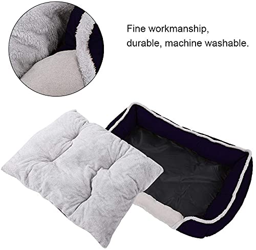 KOZI PET Soft Dog Bed Pet Sleeping Cushion Dogs & Cats House Warm Sofa Basket for Small, Medium and Large Pets, Durable (Small-Black) - Image 2