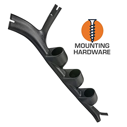 GLOWSHIFT بود عدادات عمود ثلاثي أسود من جلو شيفت متوافق مع شيفروليه C10 1973-1987 - بلاستيك ABS - يركب (3) عدادات 2-1/16" (52mm) على عمود A في الشاحنة - Image 3