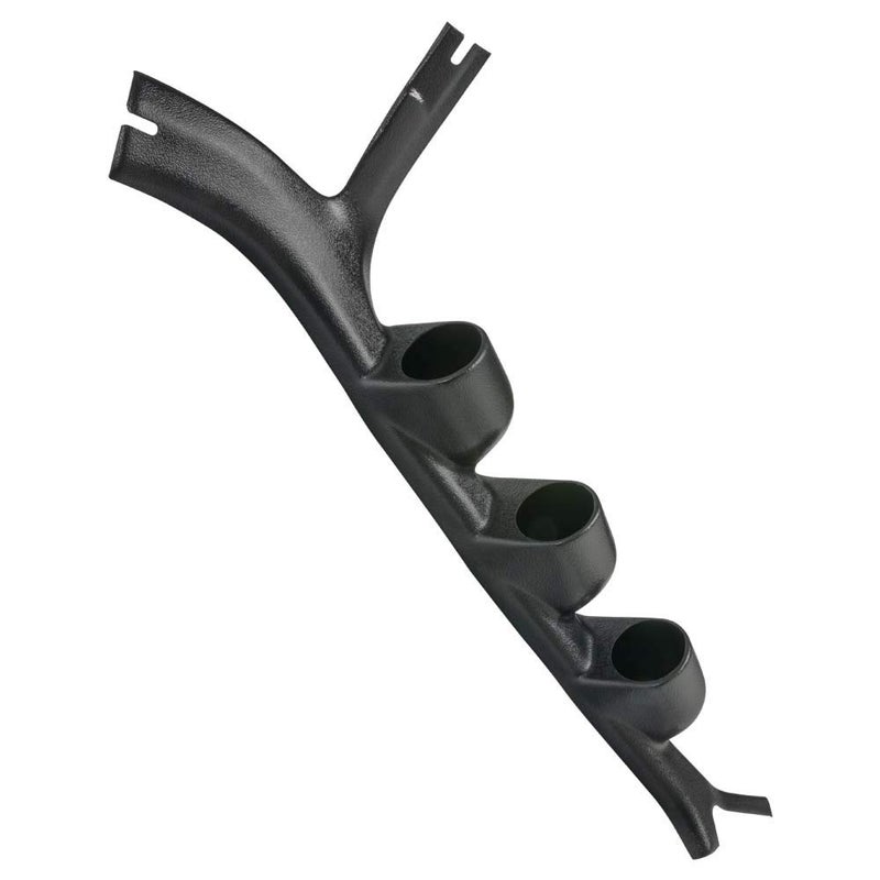 GLOWSHIFT بود عدادات عمود ثلاثي أسود من جلو شيفت متوافق مع شيفروليه C10 1973-1987 - بلاستيك ABS - يركب (3) عدادات 2-1/16" (52mm) على عمود A في الشاحنة - Image 4