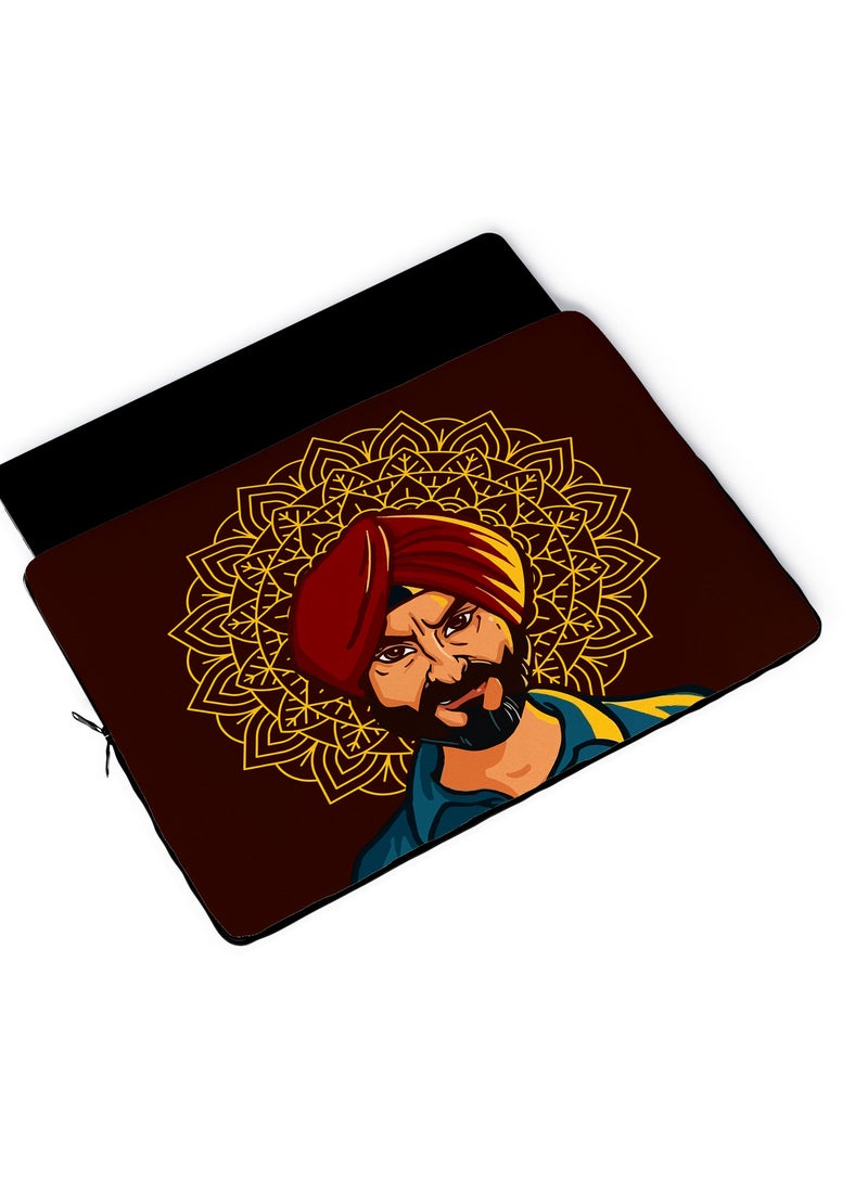 LOUD UNIVERSE Laptop Sleeve 13 inch Sartaj Saif Ali Khan Netflix Sacred Games TV Series Tablet Sleeve - Image 4