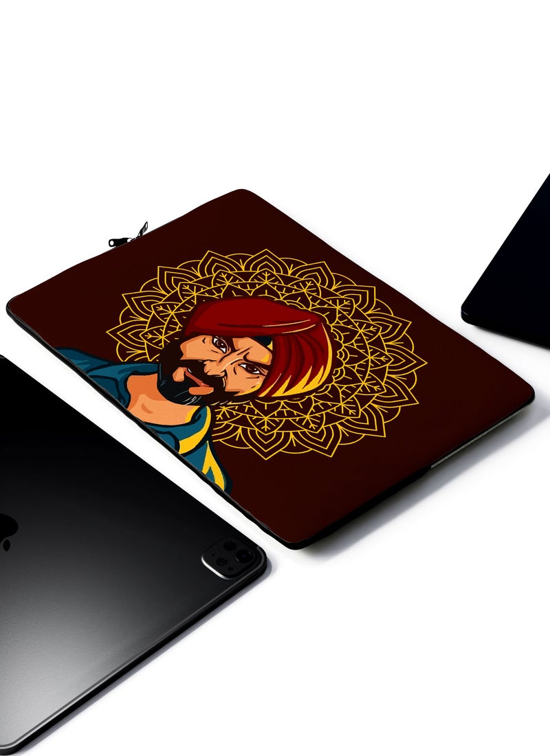 LOUD UNIVERSE Laptop Sleeve 13 inch Sartaj Saif Ali Khan Netflix Sacred Games TV Series Tablet Sleeve - Image 2