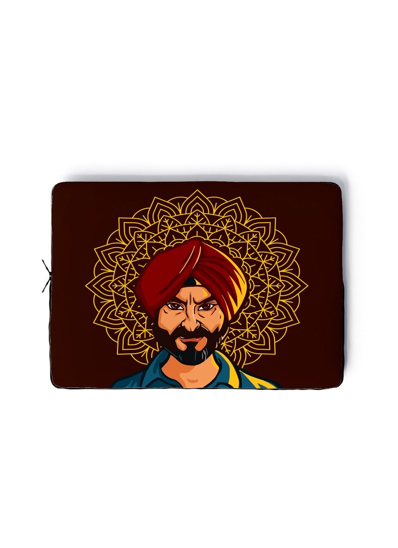 LOUD UNIVERSE Laptop Sleeve 13 inch Sartaj Saif Ali Khan Netflix Sacred Games TV Series Tablet Sleeve - Image 1