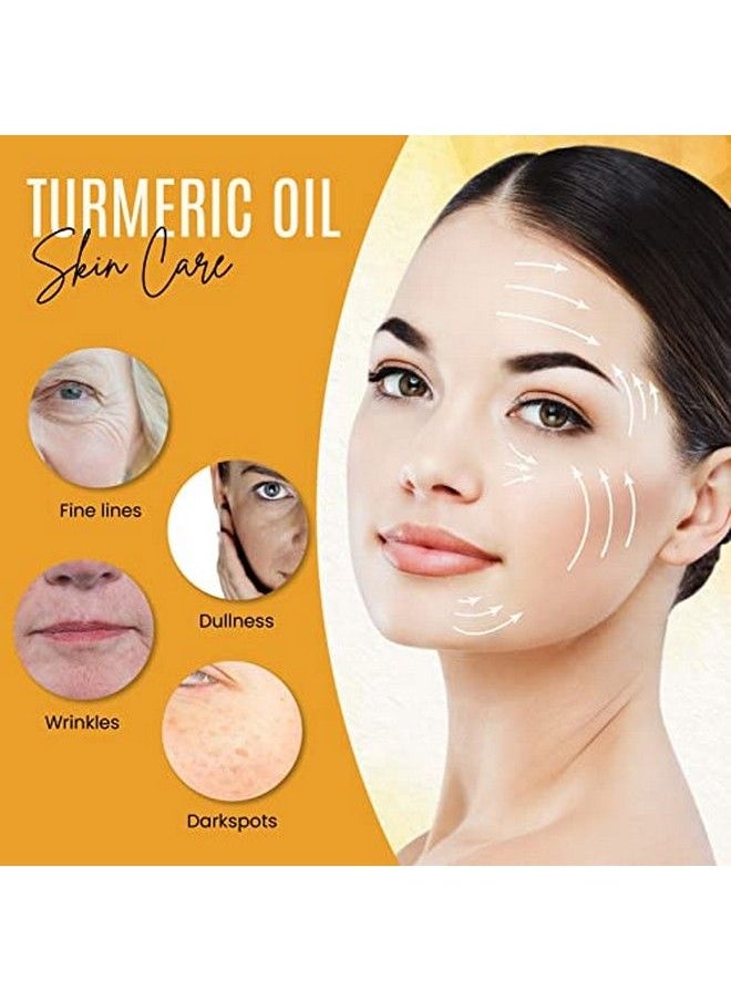 dermaxgen - Turmeric Oil + Organic Acne Treatment Dark Spot Remover Clear Skin Tone Hydrate Dull & Dry Skin Anti Aging Skin Care Glow Oil For Face Neck & Eye  (2 Fl Oz) - Image 1