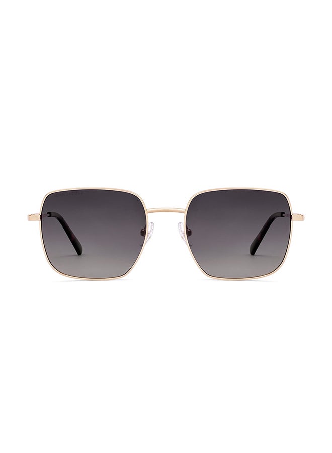 John Jacobs Unisex John Jacobs | Gold - Grey | Full Rim Square Stylish & Premium Sunglasses | JJ Acetate | Polarized and 100% UV Protected | Men & Women | Medium | JJ S70010 - Image 2