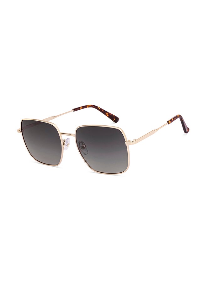 John Jacobs Unisex John Jacobs | Gold - Grey | Full Rim Square Stylish & Premium Sunglasses | JJ Acetate | Polarized and 100% UV Protected | Men & Women | Medium | JJ S70010 - Image 1