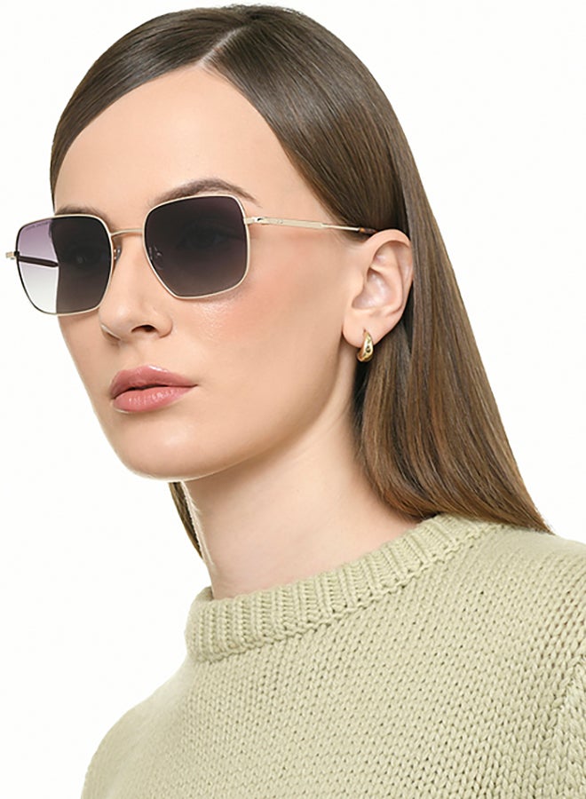 John Jacobs Unisex John Jacobs | Gold - Grey | Full Rim Square Stylish & Premium Sunglasses | JJ Acetate | Polarized and 100% UV Protected | Men & Women | Medium | JJ S70010 - Image 4