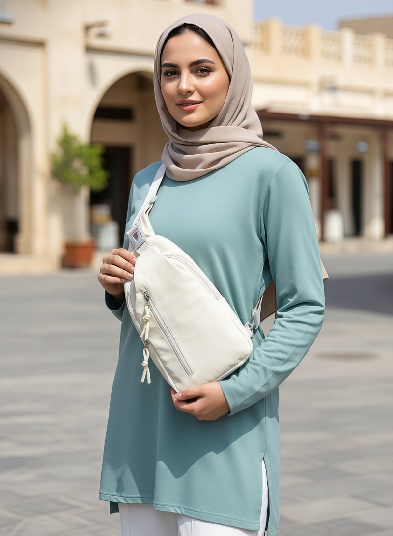 Skycare Anti-Theft Crossbody Sling Bag - Large Capacity Chest Daypack Fits 7.9 Inch iPad - Lightweight Shoulder Bag with RFID Blocking & Bidirectional Strap for Men & Women - Image 5