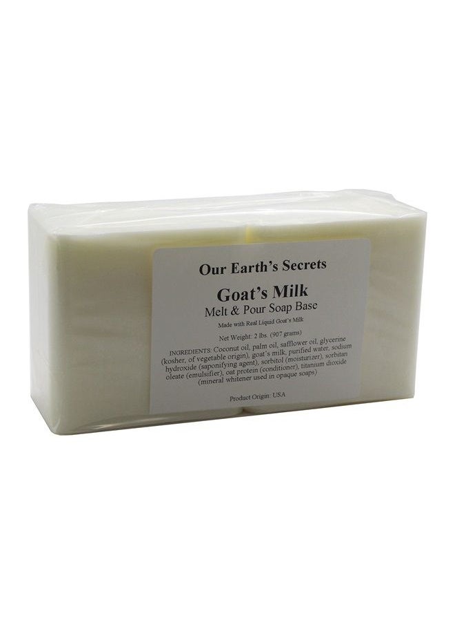 Our Earth's Secrets - Goats Milk - 2 Lbs Melt and Pour Soap Base - Image 1