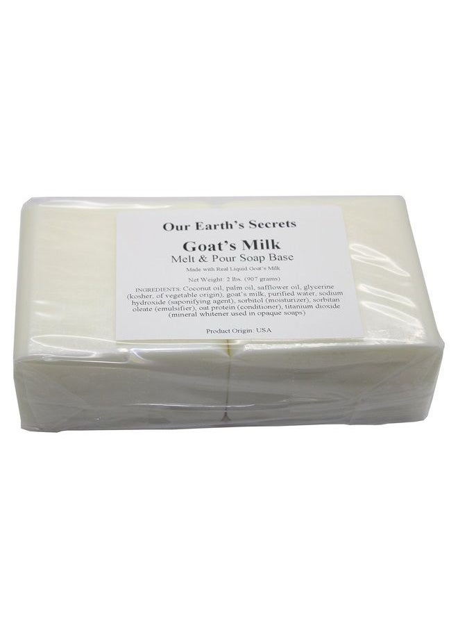 Our Earth's Secrets - Goats Milk - 2 Lbs Melt and Pour Soap Base - Image 1