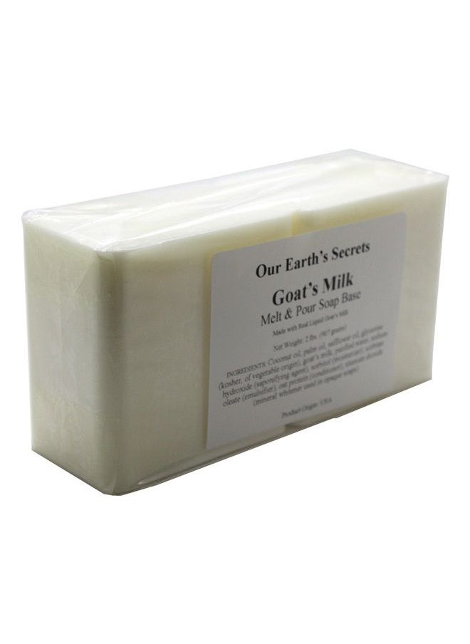 Our Earth's Secrets - Goats Milk - 2 Lbs Melt and Pour Soap Base - Image 1