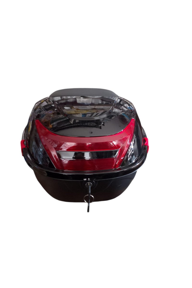 Generic 28L Motorcycle Rear Trunk Box, Large Waterproof Storage Bag with 2 Keys - Image 4