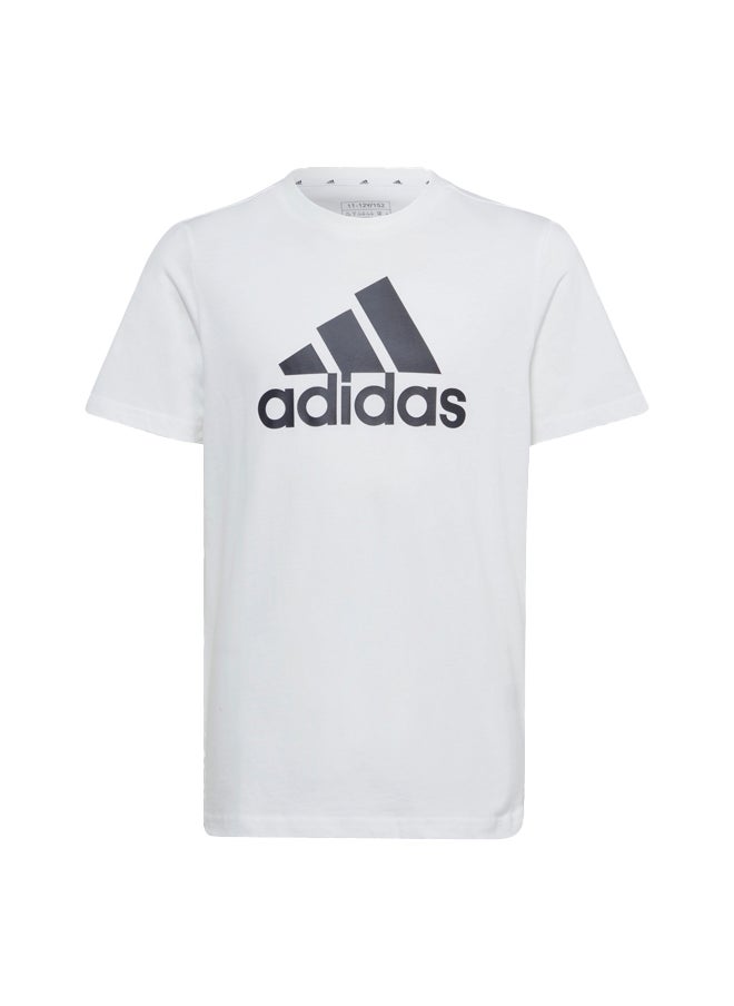 Adidas تي شيرت قطني بشعار كبير للجنسين من Essentials  - Image 2