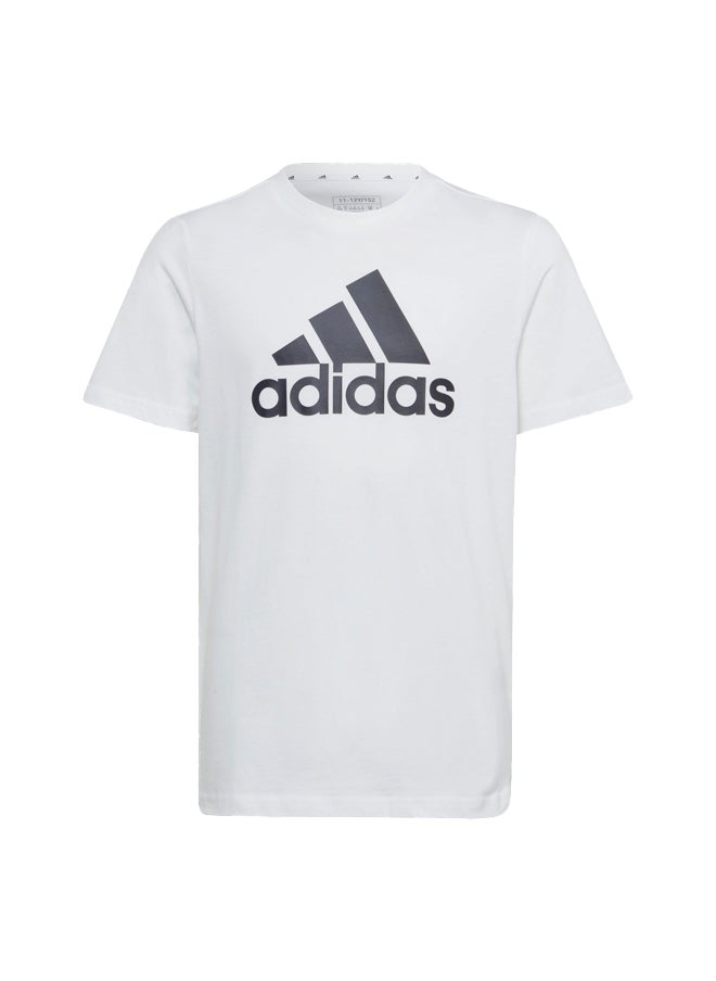Adidas تي شيرت قطني بشعار كبير للجنسين من Essentials  - Image 1