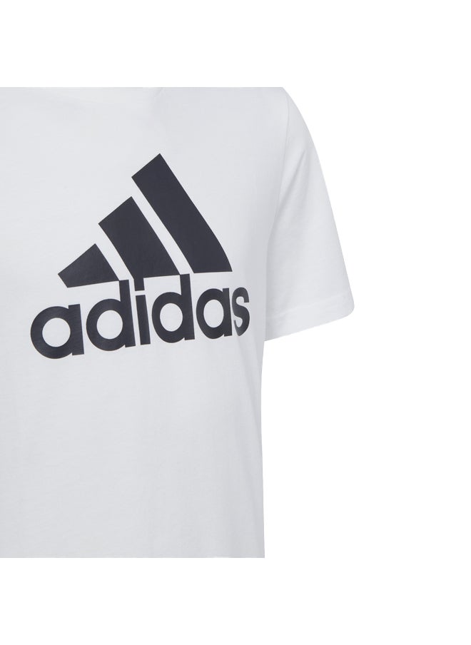 Adidas تي شيرت قطني بشعار كبير للجنسين من Essentials  - Image 4