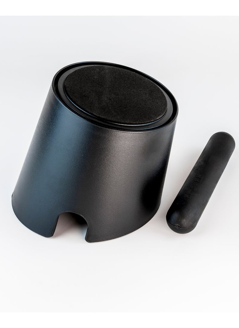 CoffeePL CoffeePl Knock Box 4.8 Inch Shock-Absorbent Durable Barista Style Knock Box With Removable Knock Bar and Non-Slip Base  - Image 4