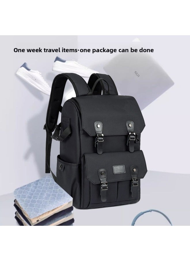 Canon SLR Camera Shoulder Camera Bag Outdoor Professional Waterproof Large Capacity Multifunctional Computer Bag Drone-Color:Oxford Cloth Drone Black  - Image 2