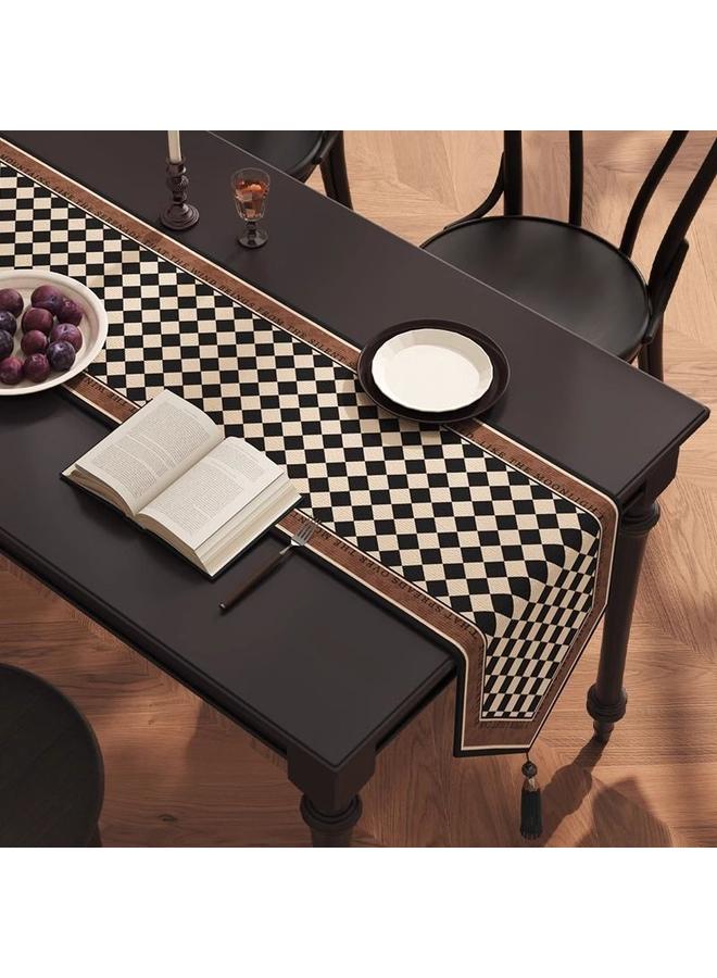 Bluejw Antique Living Room Dining Table Table Runner Coffee Table Middle Flag Cloth Light Luxury High-end TV Cabinet Sideboard Long Tablecloth - Image 1