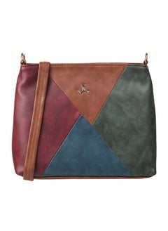 Mochi Mochi Women Brown Zip Top Sling Bag (66-7355)  - Image 1