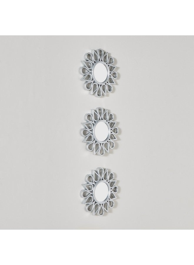 Home Box مجموعة مرايا زخرفية فايز 3 قطع 25 × 25 سم - Image 1