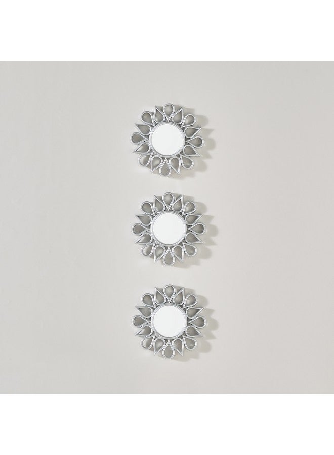 Home Box مجموعة مرايا زخرفية فايز 3 قطع 25 × 25 سم - Image 2