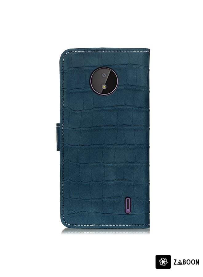Zaboon Crocodile Texture Horizontal Flip Leather Case with Holder & Card Slots & Wallet Protective Case For Nokia C10 / C20 - Image 3