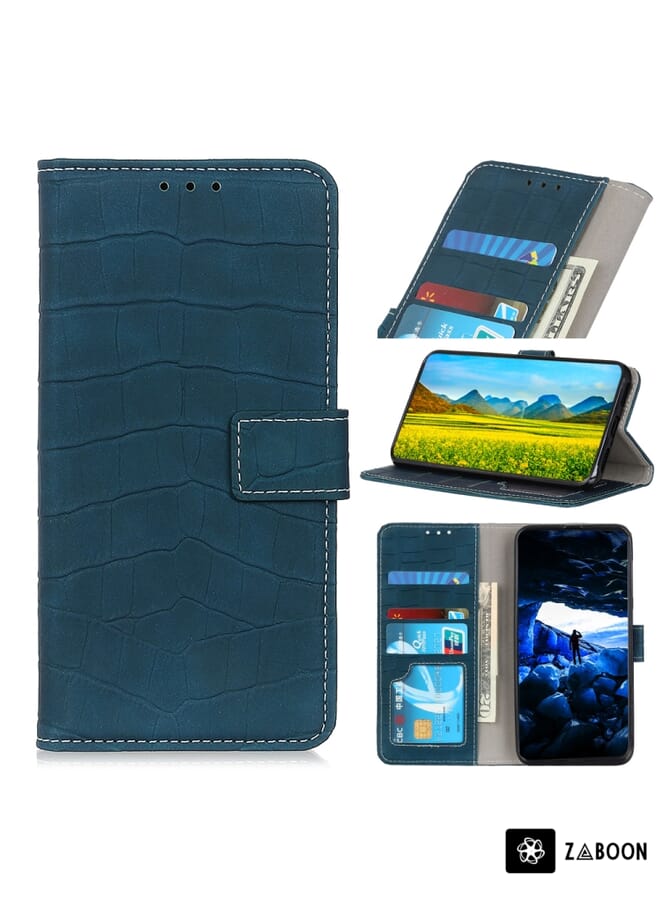 Zaboon Crocodile Texture Horizontal Flip Leather Case with Holder & Card Slots & Wallet Protective Case For Nokia C10 / C20 - Image 1