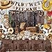 jenlion Western Party DecorationsCowboy Party Decorations For MenWild Weat BannerCow Print Foil BalloonTable ClothWestern Decor For Boys - Image 2