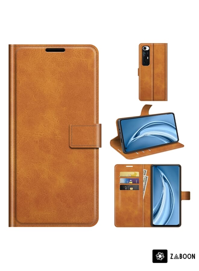 Zaboon Protective Case For Xiaomi Mi 10S Retro Calf Pattern Buckle Horizontal Flip Leather Case with Holder & Card Slots & Wallet - Image 1