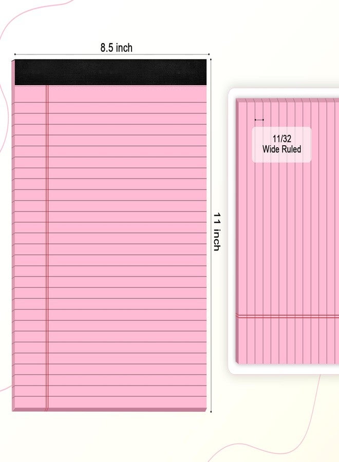 AILZFEI 3 Pack Legal Pads 8.5 x 11 inch Notepad, 30 Sheets per Note Pads Wide Ruled Legal Pads, Pads of Paper Writing Pad - Ideal for Office, School or Home Use - Image 2